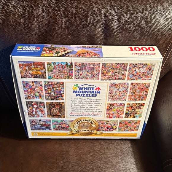 White Mountain Lobster Pound Puzzle. 1000 pieces. Complete. Has poster - Picture 2 of 8